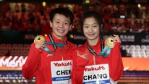 世锦赛昌雅妮双人三米板夺金 湖北收获4金1铜创最佳战绩