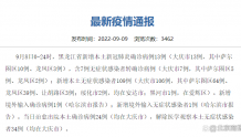 黑龙江9月8日新增本土确诊病例13例、本土无症状感染者109例